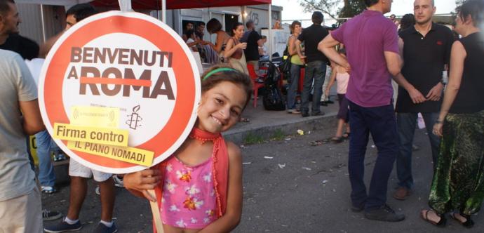 Manifestation pour les droits des Roms