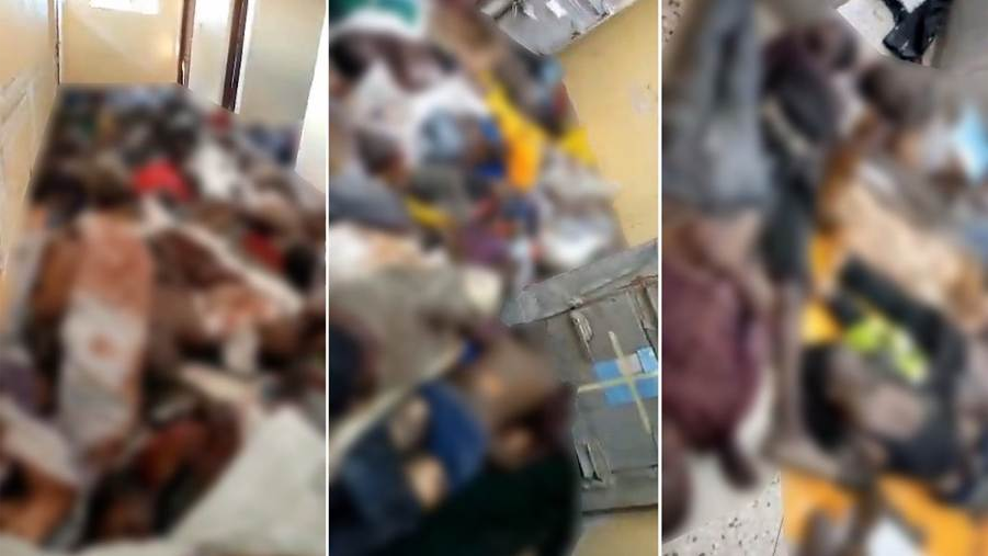  Images extraites d’une vidéo authentifiée par Amnistie internationale qui montre au moins 70 corps entassés à même le sol à l'hôpital régional de Mwananyamala, à Dar es Salam