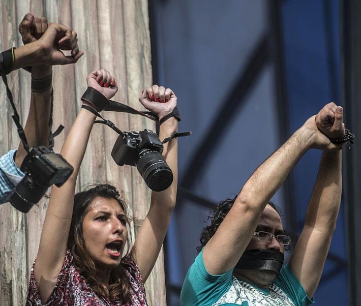 Manifestants en Égypte
