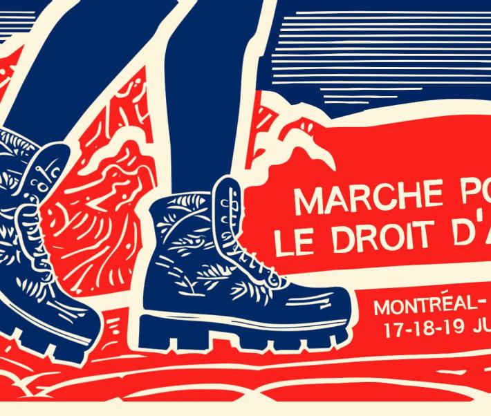 Marcher pour le droit d'asile