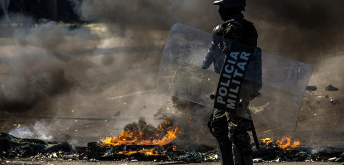 Policier au Honduras