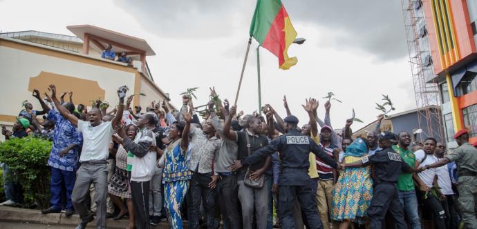 Cameroun manifestants