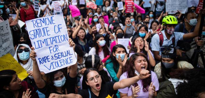 Manifestation au Népal contre les violences sexuelles