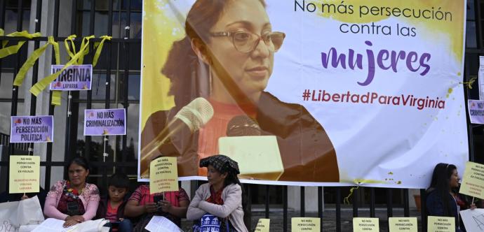 Manifestation pour mettre fin aux poursuites contre la prisonnière d’opinion Virginia Laparra