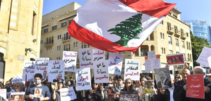 Manifestation du peuple libanais 