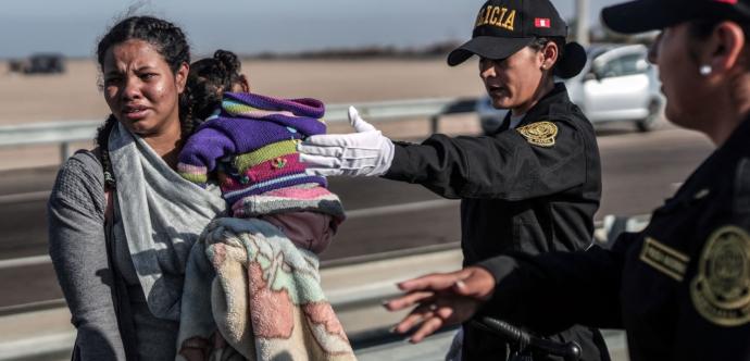 Migrants à la frontière