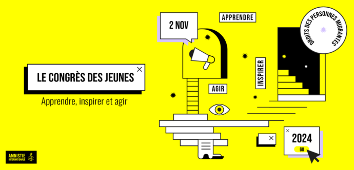 Affiche du Congrès des jeunes 2024 contenant toutes les informations pratiques