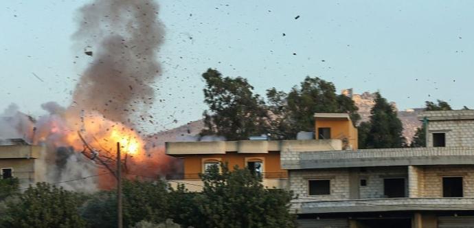 explosion d'une maison libanaise