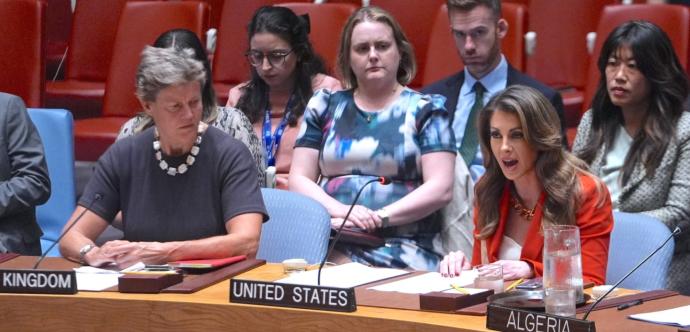 L’ambassadrice des États-Unis à l’ONU annonce le 6e véto américain contre une résolution appelant à un cessez-le-feu à Gaza.