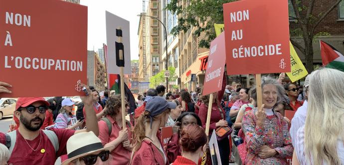 manifestation rouge