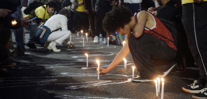 Lieu de recueillement pour les victimes du massacre policier survenu le 28 octobre