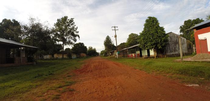 Homes of the peasant farmers of El Porvenir