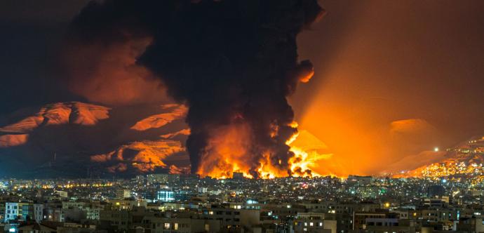 Explosion sur une ville