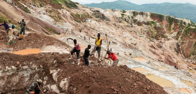 Mine de coltan de Rubaya