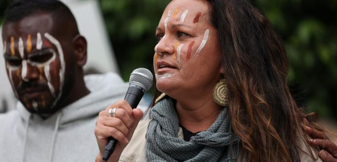  Antonia Burke, une militante aborigène australienne originaire des îles Tiwi