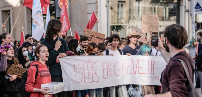 Manifestants en France 