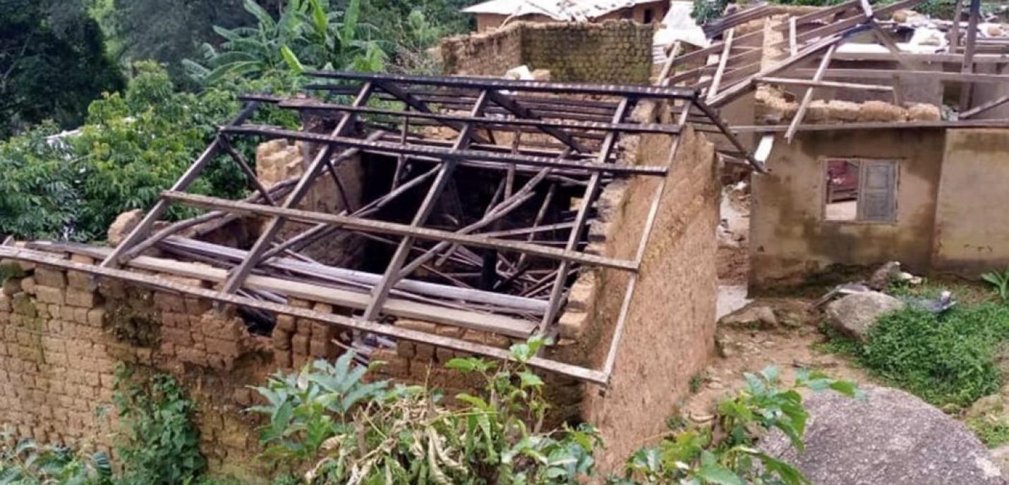 Habitation détruite au Cameroon