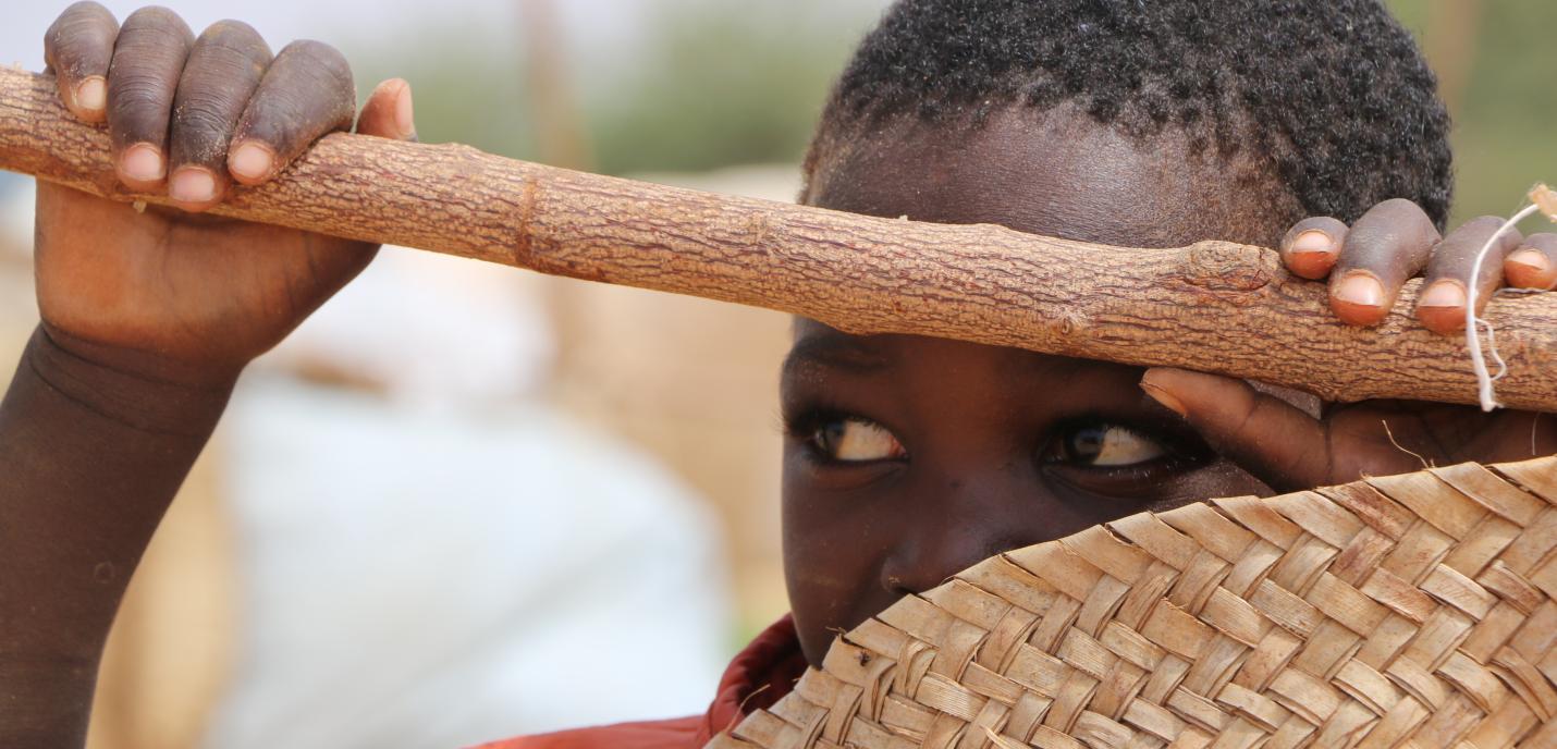 Un garçon vivant dans un camp pour personnes déplacées, région de Tillabéri (Niger)