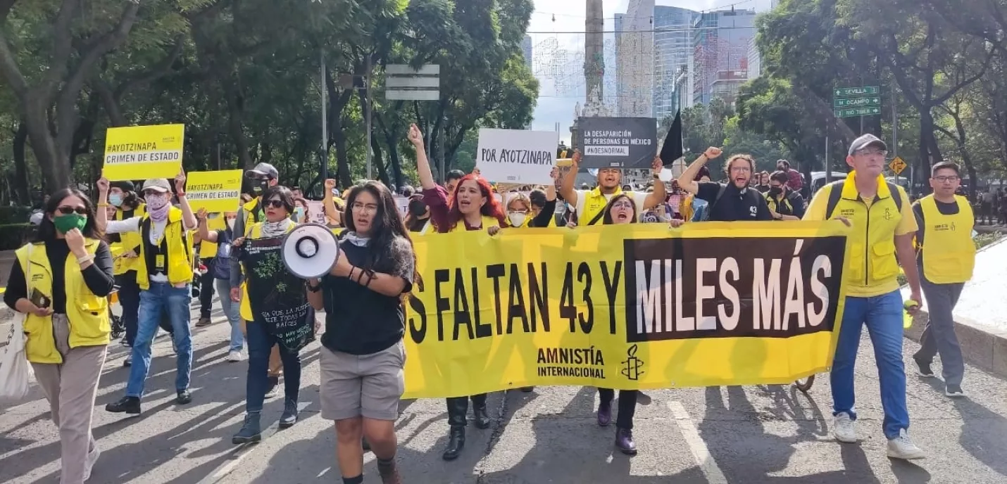 Manifestation au Mexique