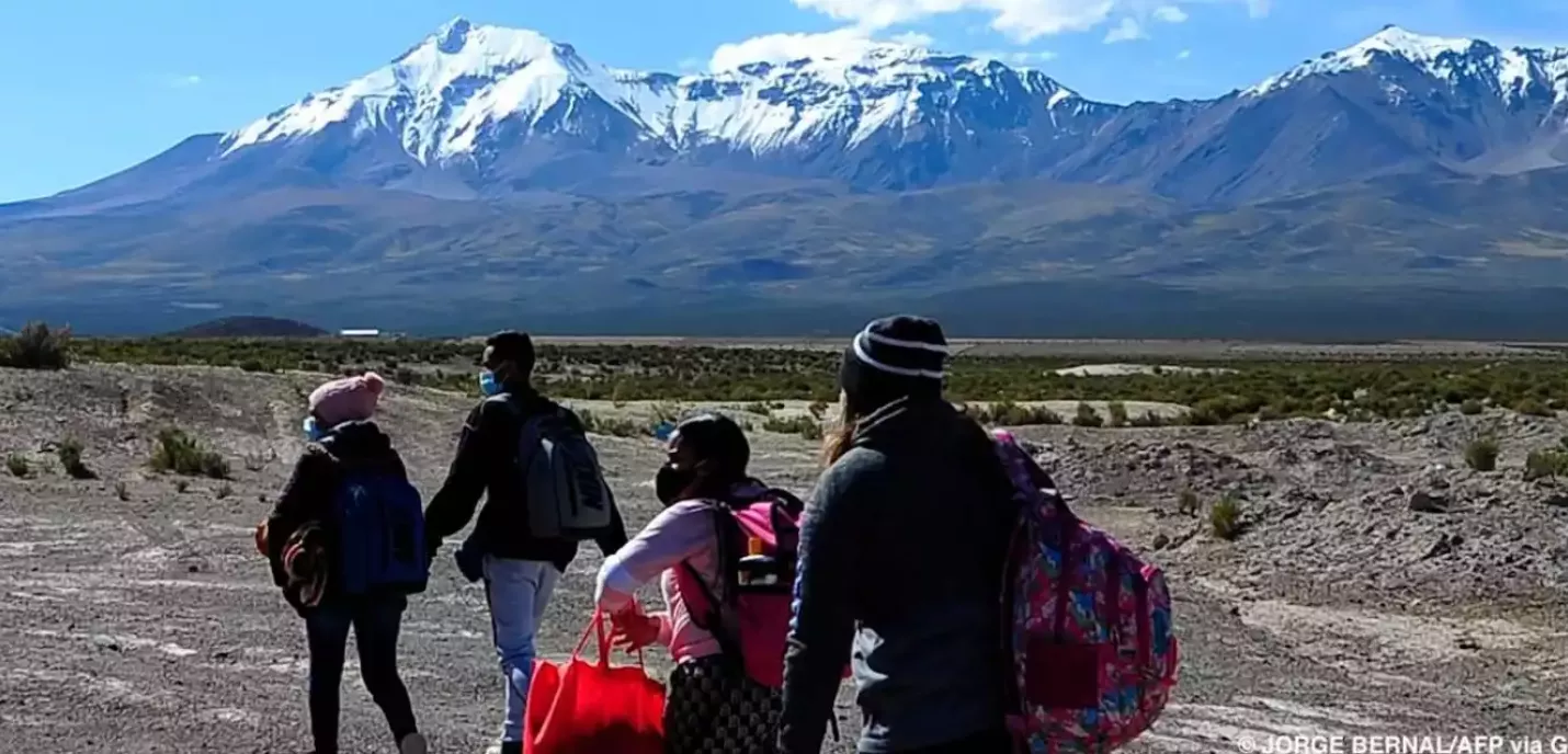 Migrants à la frontière 