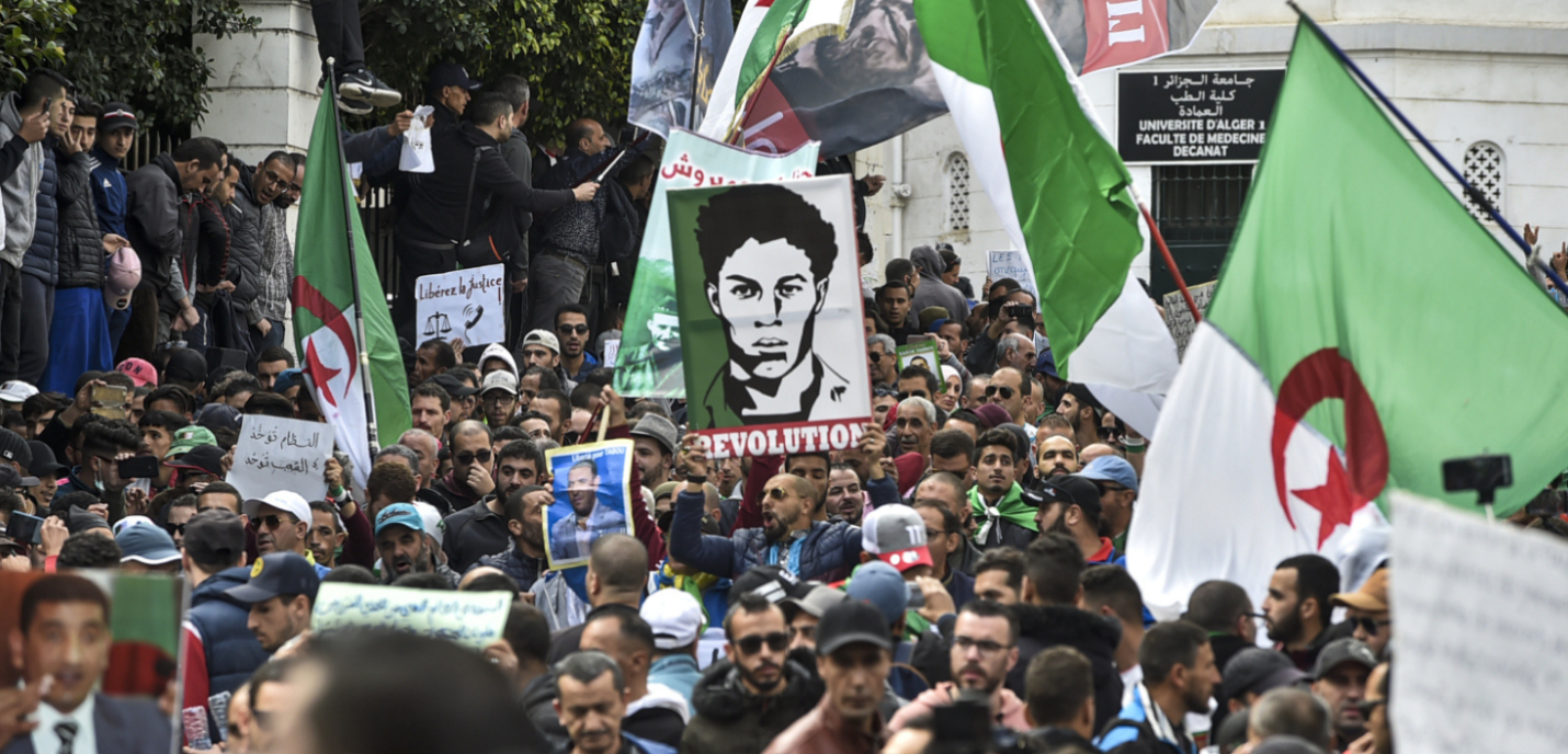 Manifestation anti-gouvernementale à Alger, la capitale, le 6 mars 2020.