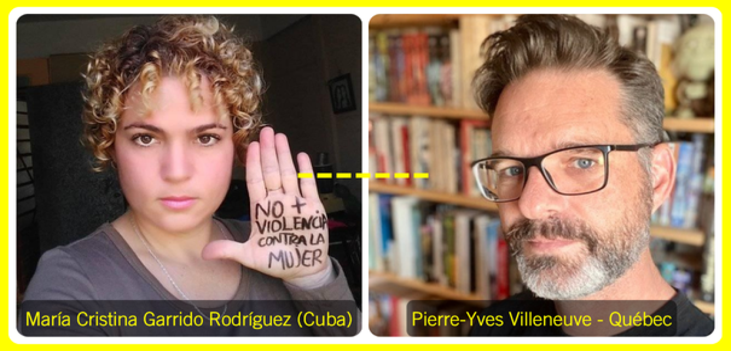 María Cristina Garrido Rodríguez (Cuba) et Pierre-Yves Villeneuve (Québec)