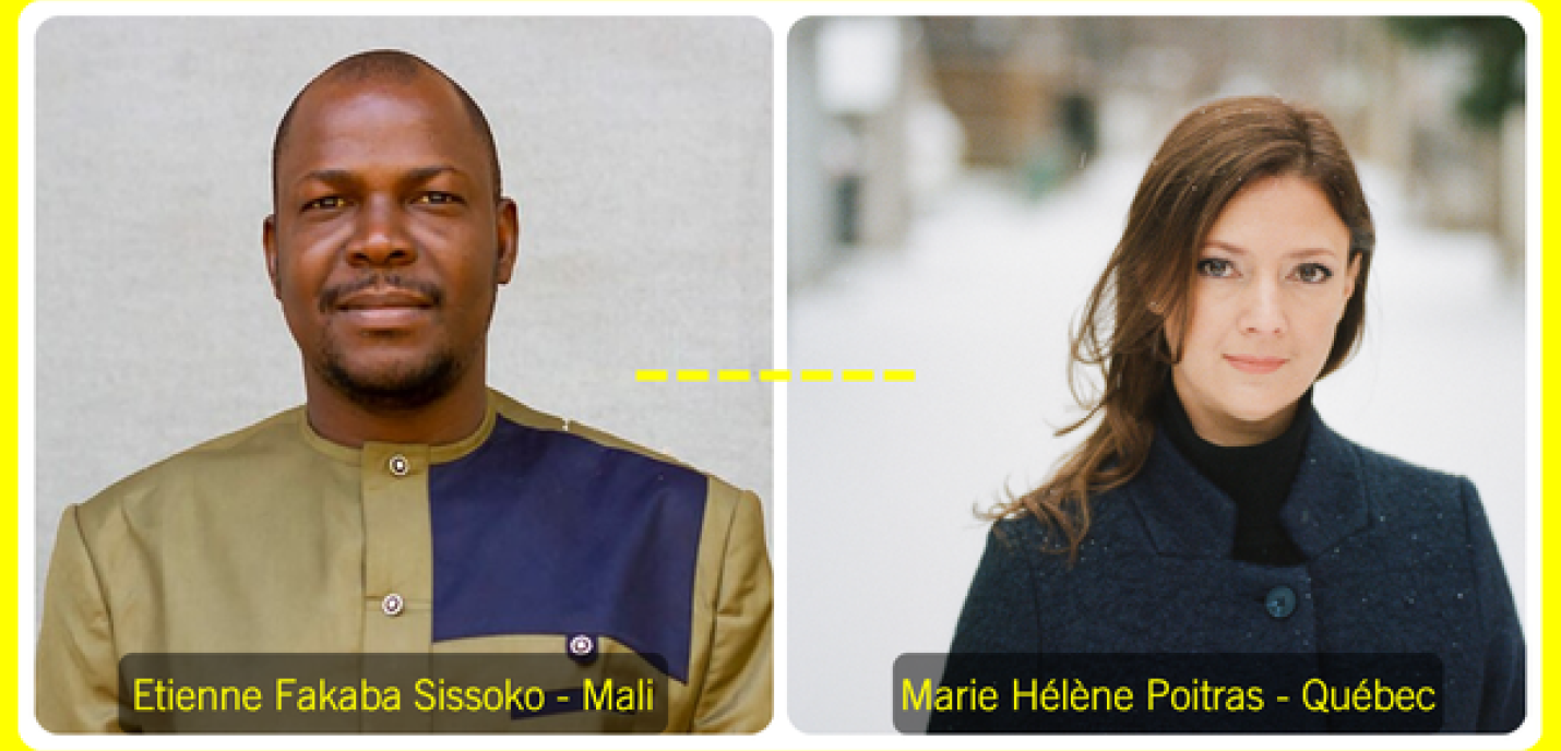 Etienne Fakaba Sissoko (Mali) et Marie Hélène Poitras (Québec)