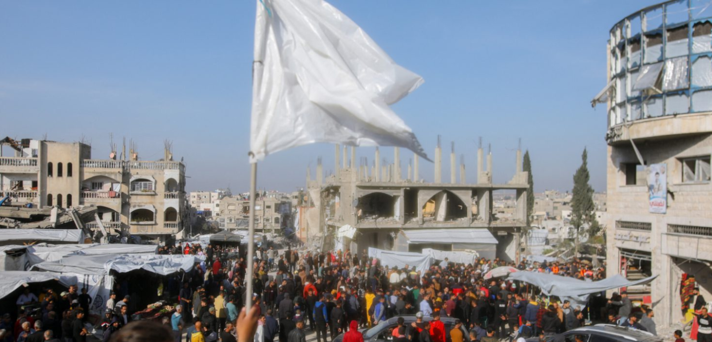 manifestation drapeau blanc
