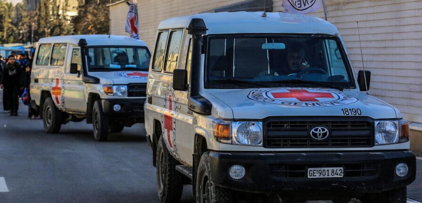 Un convoi de transport médical