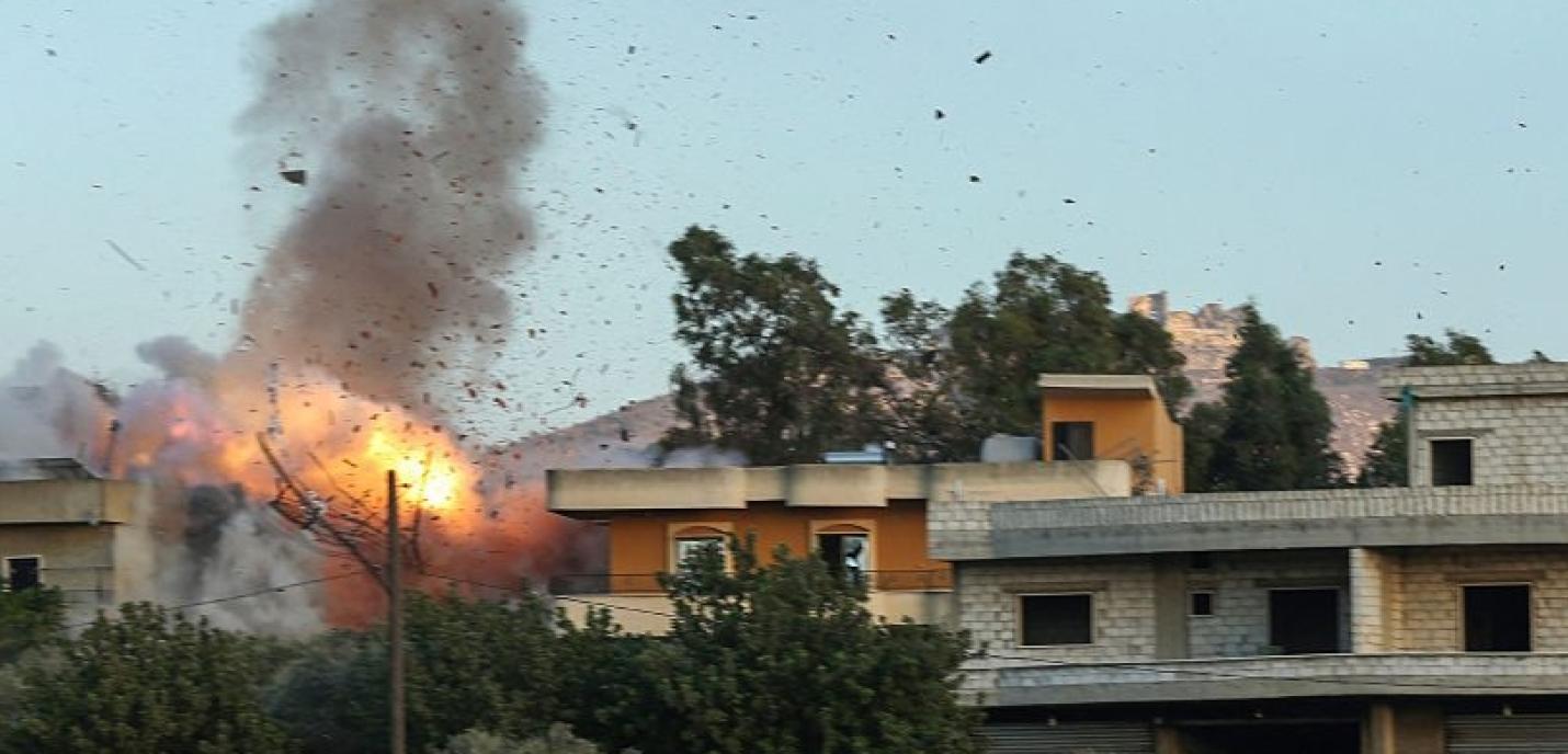 explosion d'une maison libanaise