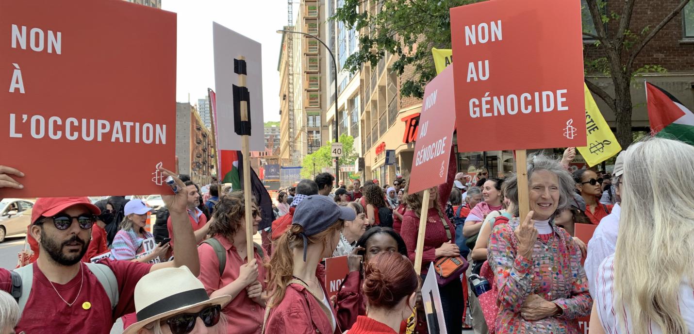 manifestation rouge