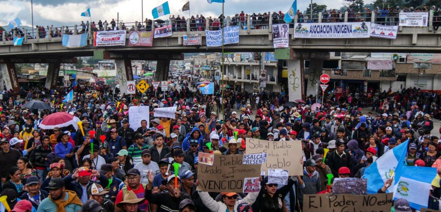 Manifestation au Guatemala