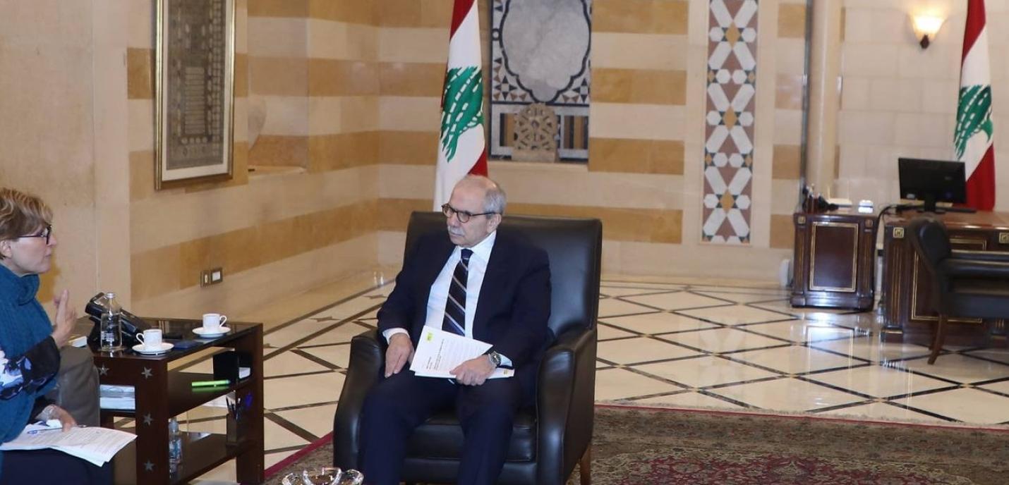 Photo du bureau du premier ministre libanais