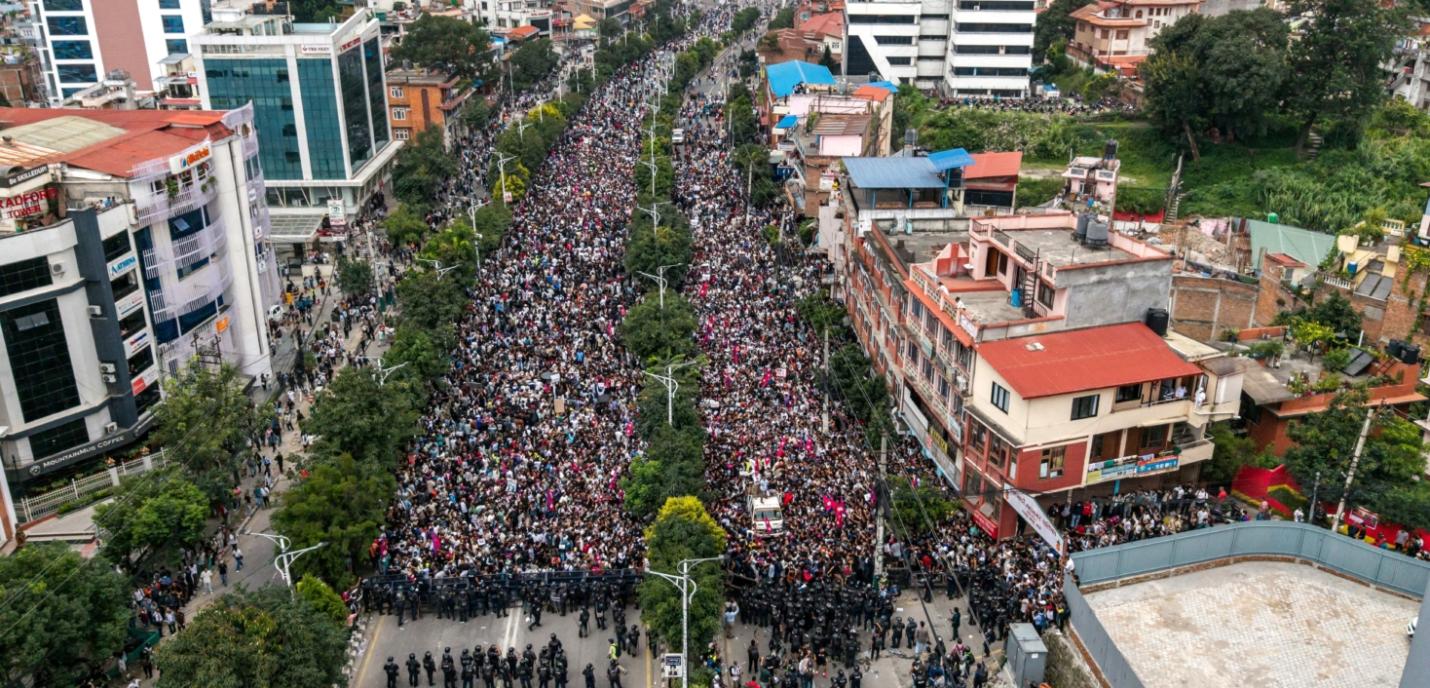 Manifestation de la GenZ au Népal