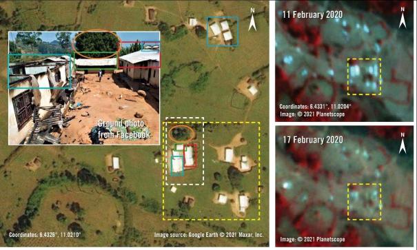 Images satellites de Mbui