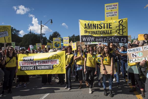 Marche mondiale pour le climat, Montréal, 27 septembre 2019.