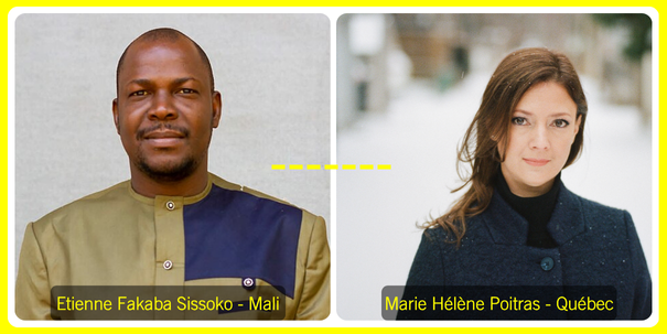 Etienne Fakaba Sissoko (Mali) et Marie Hélène Poitras (Québec)