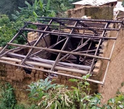Habitation détruite au Cameroon