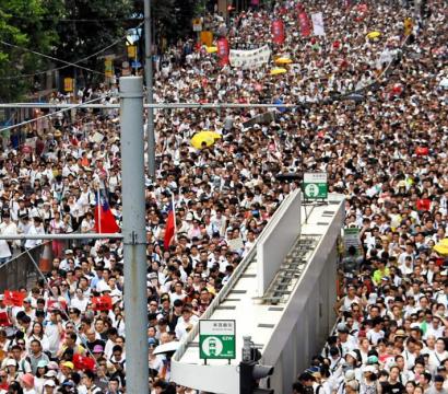 Manifestation à Hong-Kong