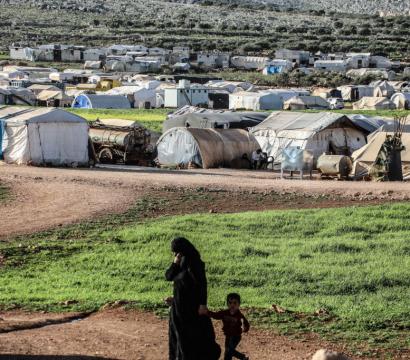 Camp sanitaire en Syrie