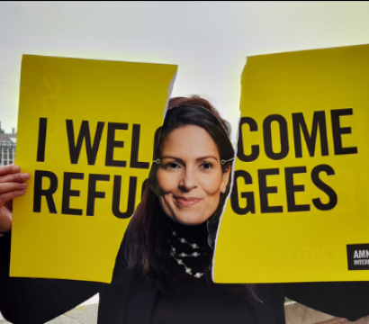 Pancarte I welcome refugees