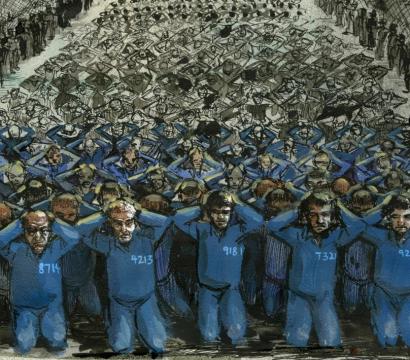 illustration de détenus en Chine