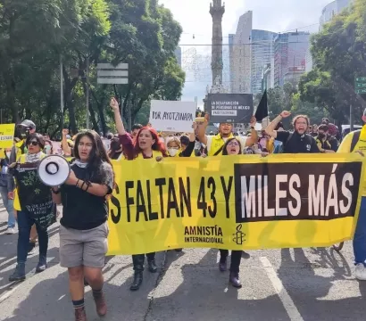 Manifestation au Mexique