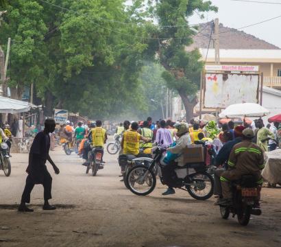 ville avec des personnes au Cameroun