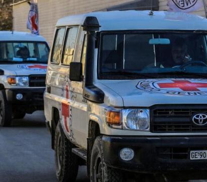 Un convoi de transport médical