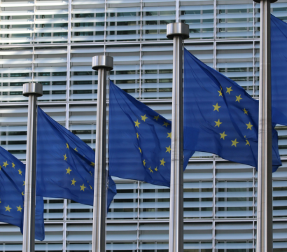 Plusieurs drapeaux de l'Union Européen