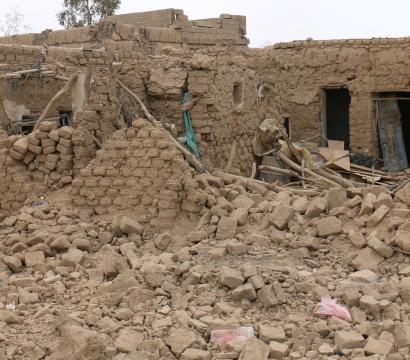 Maisons détruites à Al-Kafj, Sa’da