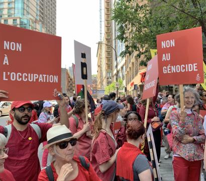 manifestation rouge