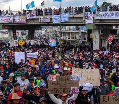 Manifestation au Guatemala