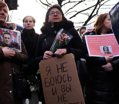 la La Fondation anticorruption d’Alexeï Navalny lors d'une manifestation